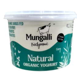Mungalli Biodynamic - Yoghurt Natural 500g