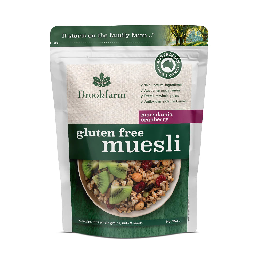 Brookfarm - Toasted Muesli Cranberry Macadamia 500g
