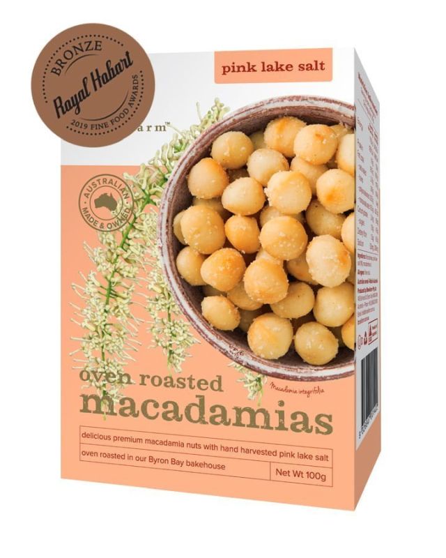 Brookfarm - Pink Lake Salt Macadamias 100g