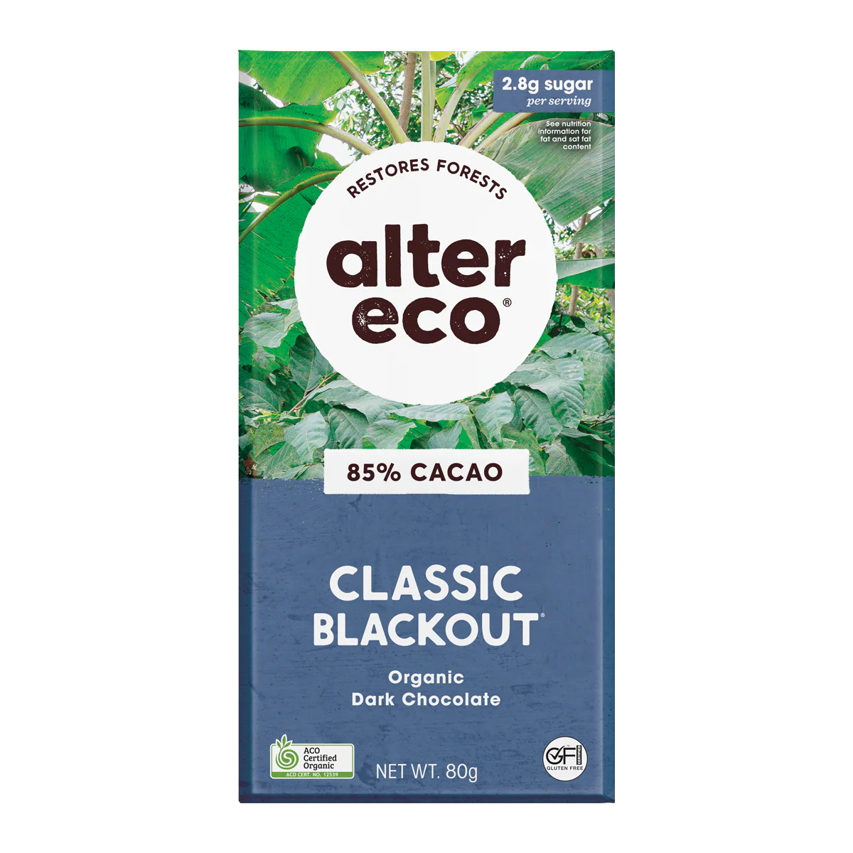 Alter Eco - Dark Blackout Chocolate 80% 80g