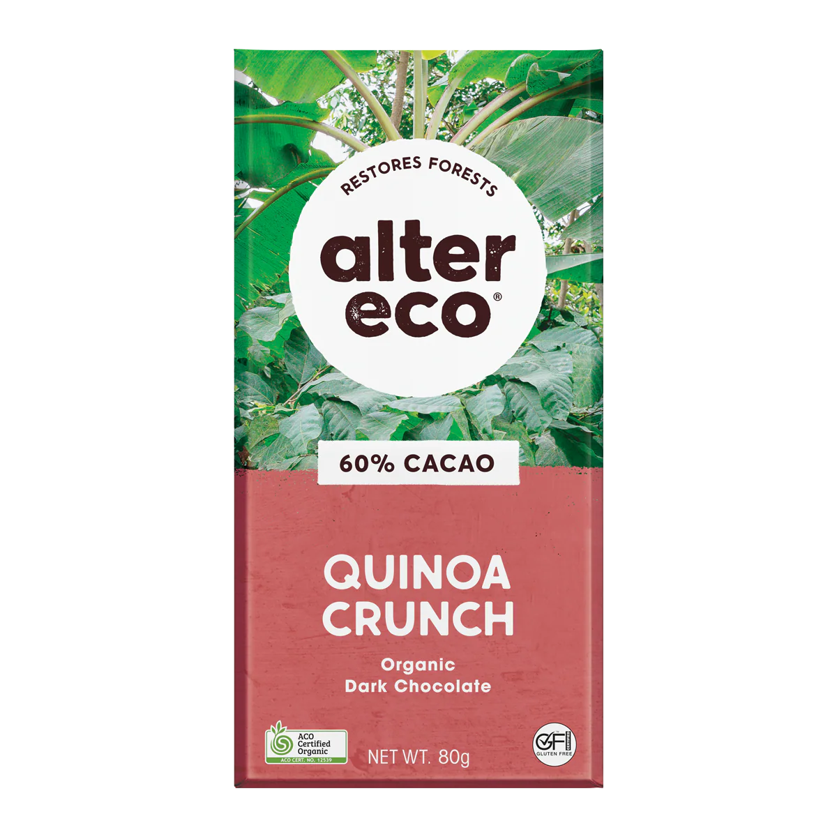Alter Eco - Quinoa Crunch 60% Chocolate 80g