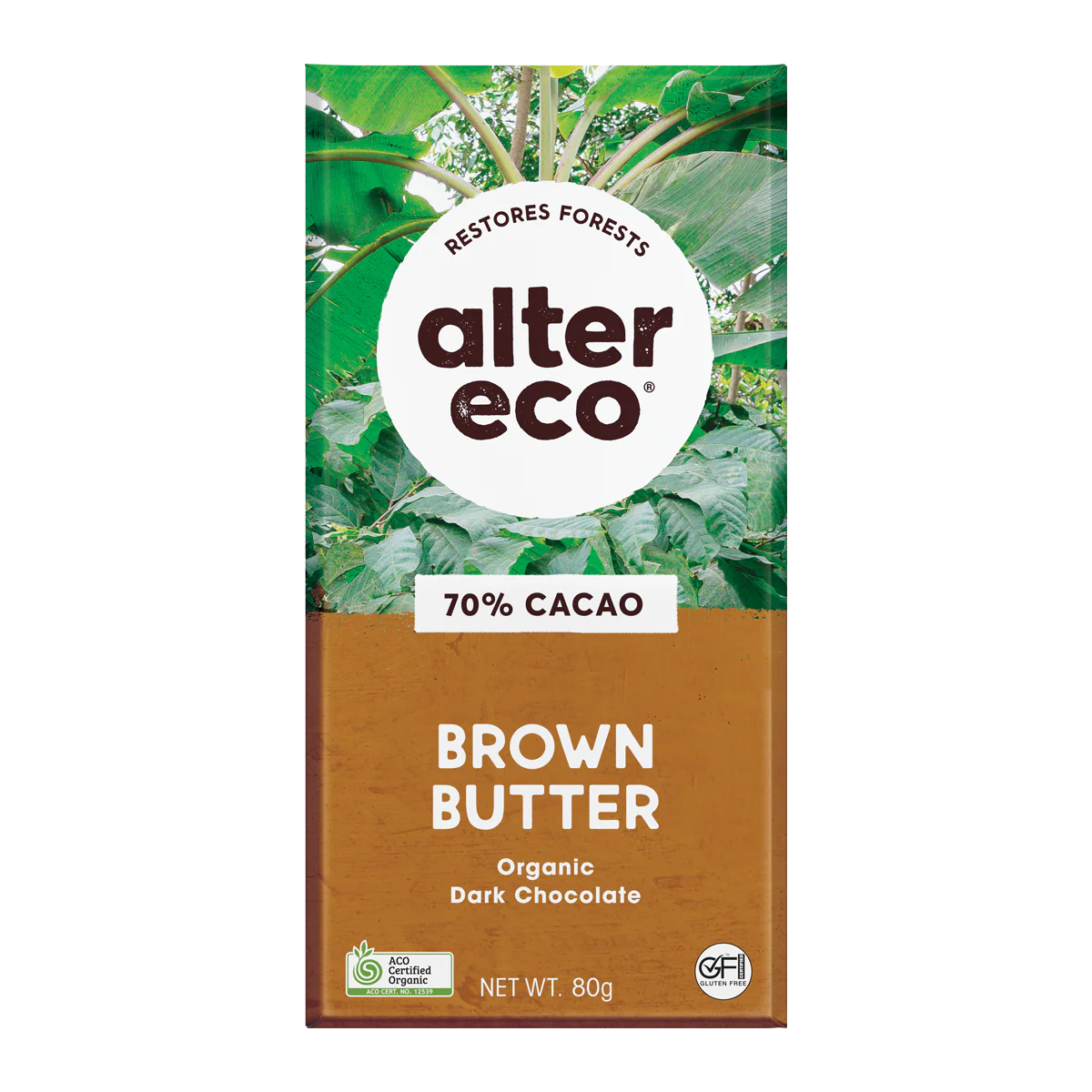 Alter Eco - Brown Butter 70% Chocolate 80g