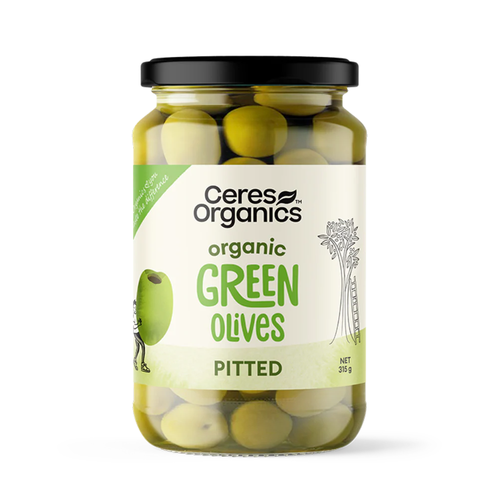 Ceres Organic - Green Olives Pitted 315g