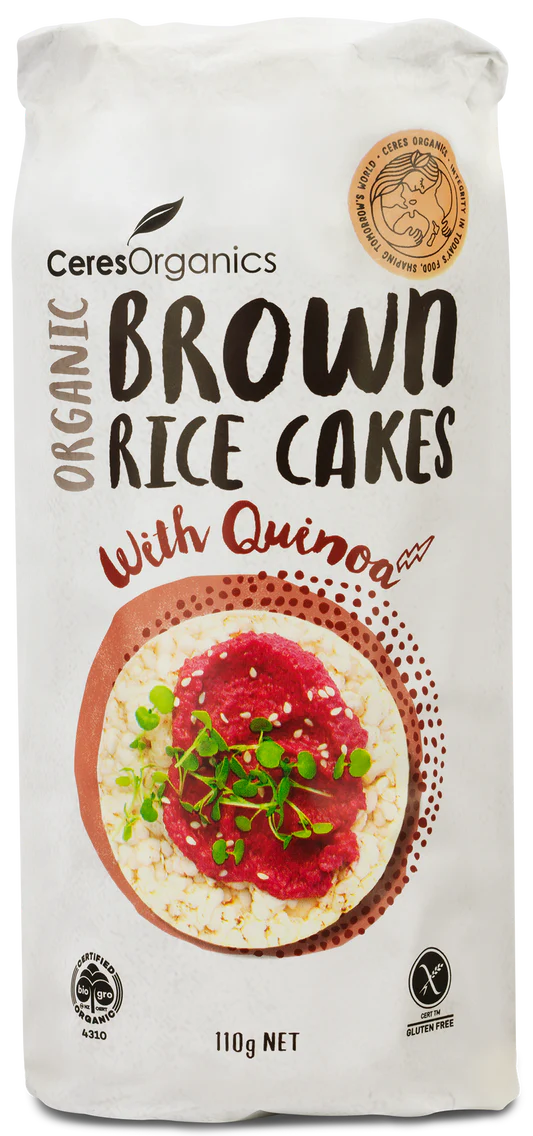 Ceres Organic - Brown Rice Cakes, with Quinoa 110g