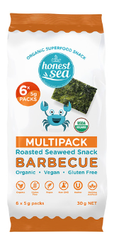 Honest Sea - Seawed - BBQ 6 pack 30g