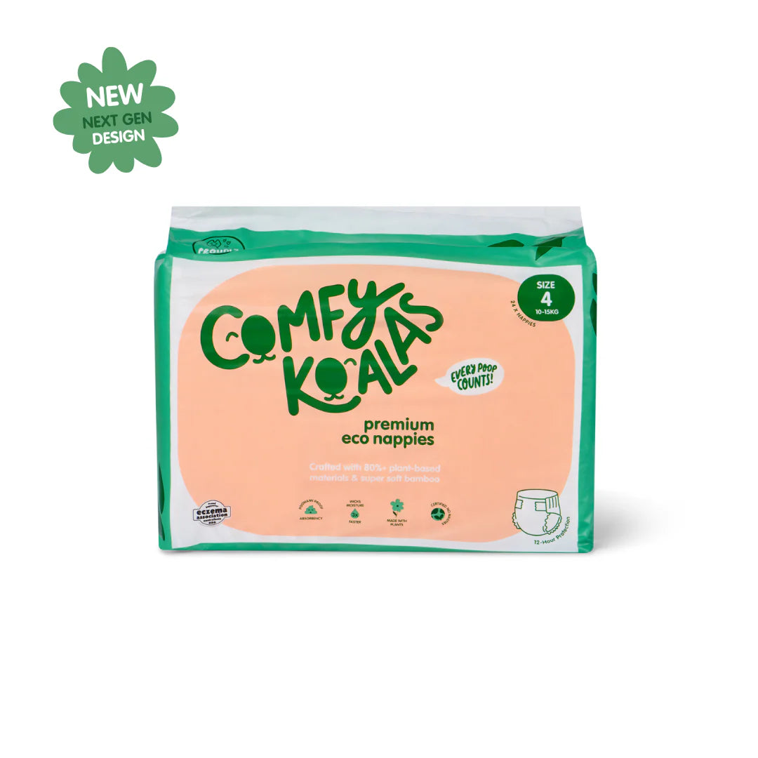 Comfy Koalas - Size 4 (10-15kg) x24 Nappies