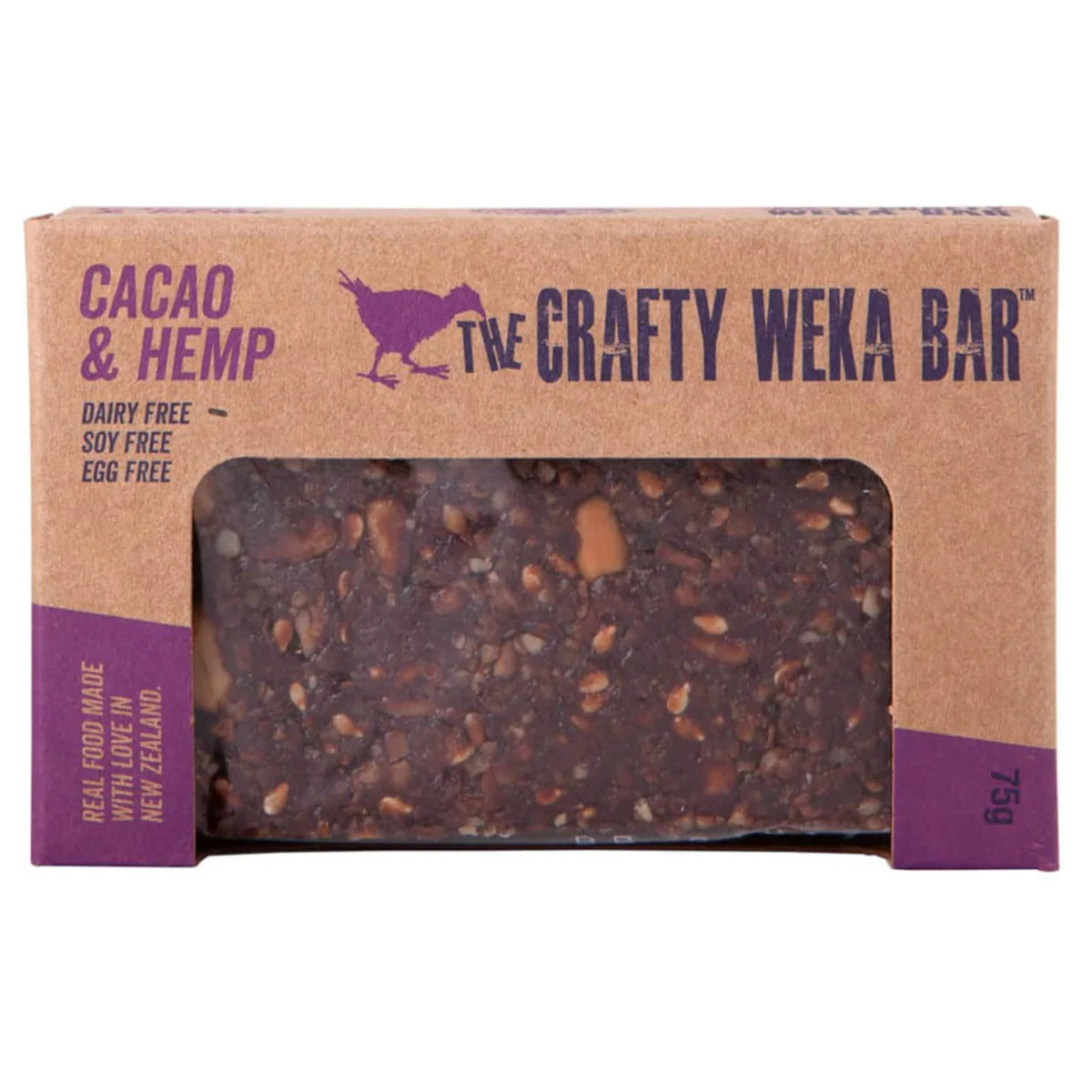 Crafty Weka - Cacao & Hemp Bar 75g
