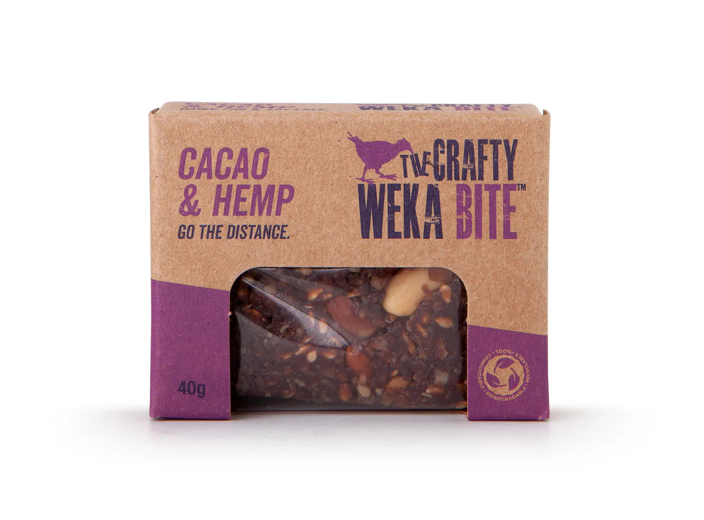 Crafty Weka - Cacao & Hemp Bar 40g