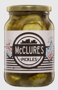 McClures - Sweet Spicy Crinkle Cut Pickles 500g