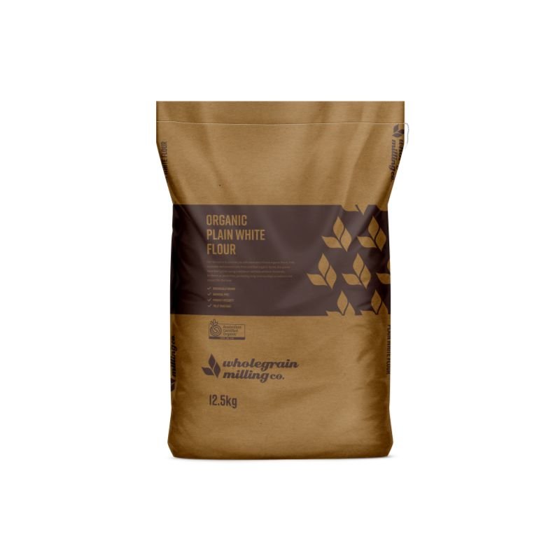 Wholegrain Milling - Organic Plain White Flour 12.5kg