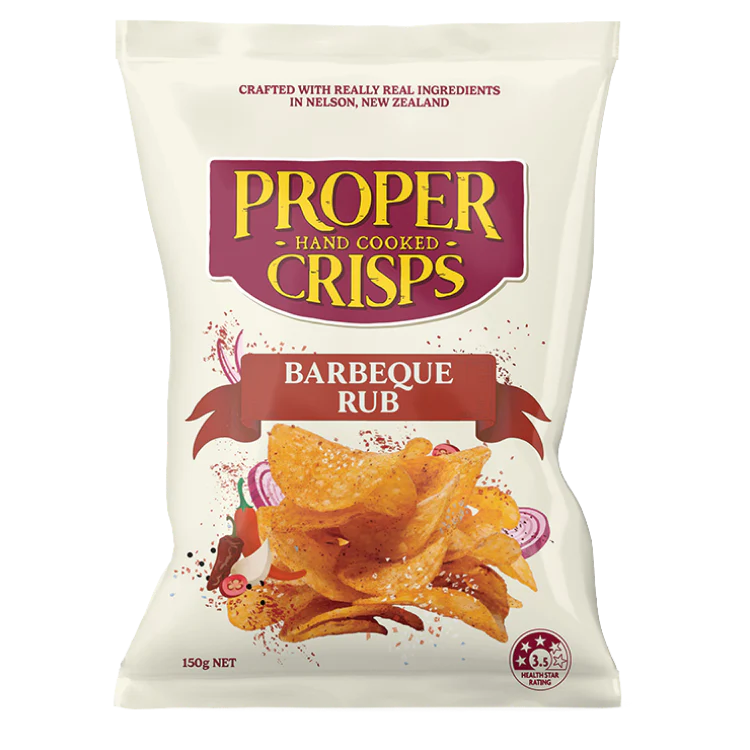 Proper Crisps - Barbeque Rub 150g