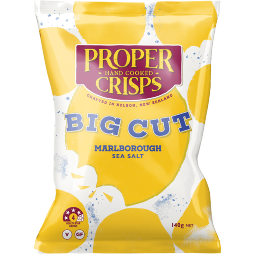 Proper Crisps - Big Cut Marlborough Sea Salt 140g