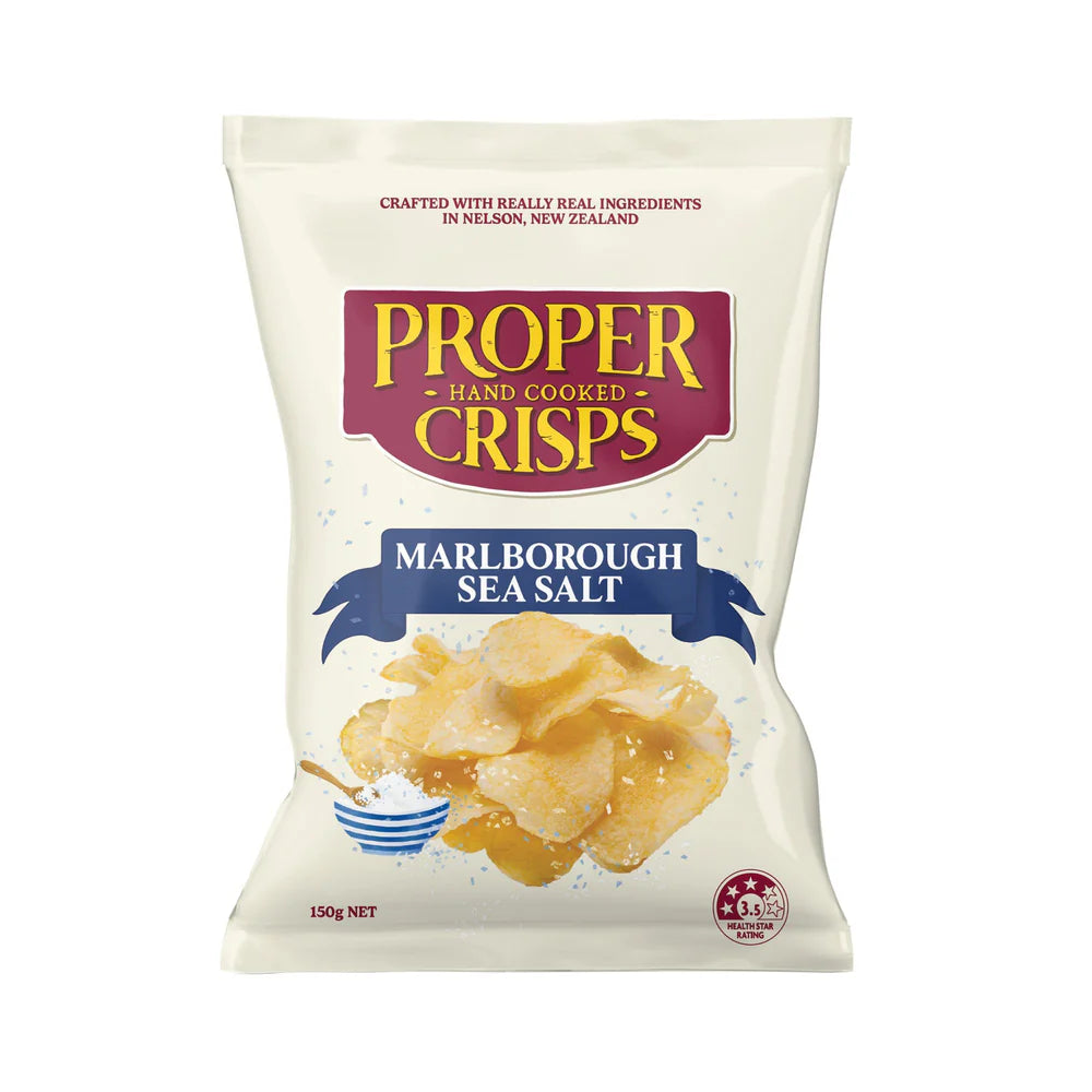 Proper Crisps - Marlborough Sea Salt 150g