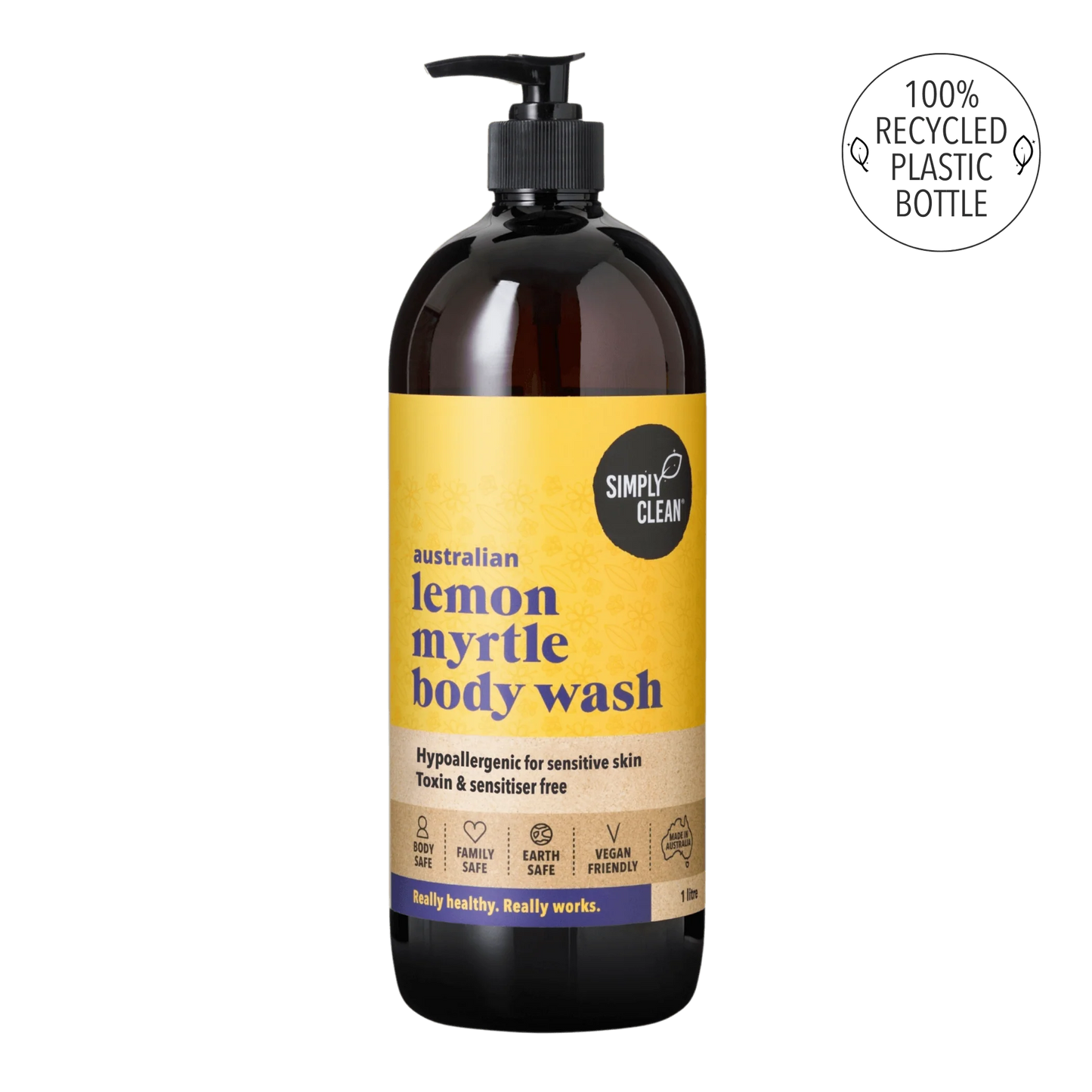 Simply Clean - Lemon Myrtle Body Wash 1lt