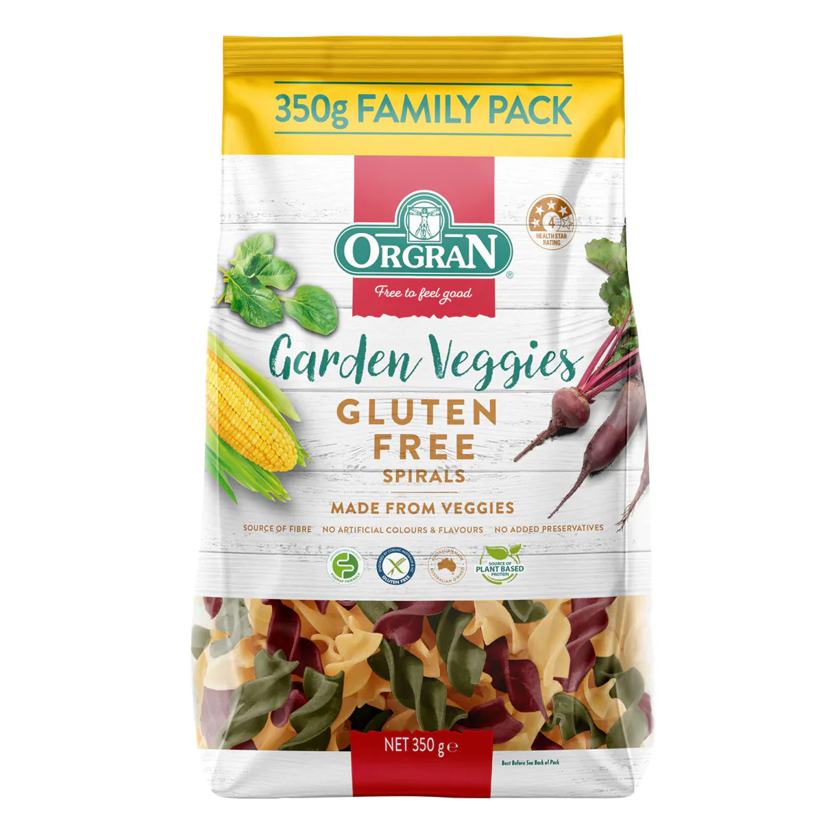 Orgran - Garden Veggies Gf Spirals 350g