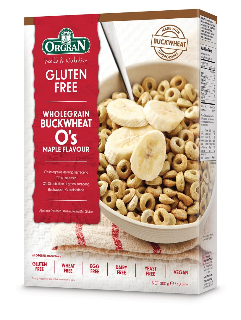 Orgran - Gluten Free Os Buckwheat Maple Flavour 300g