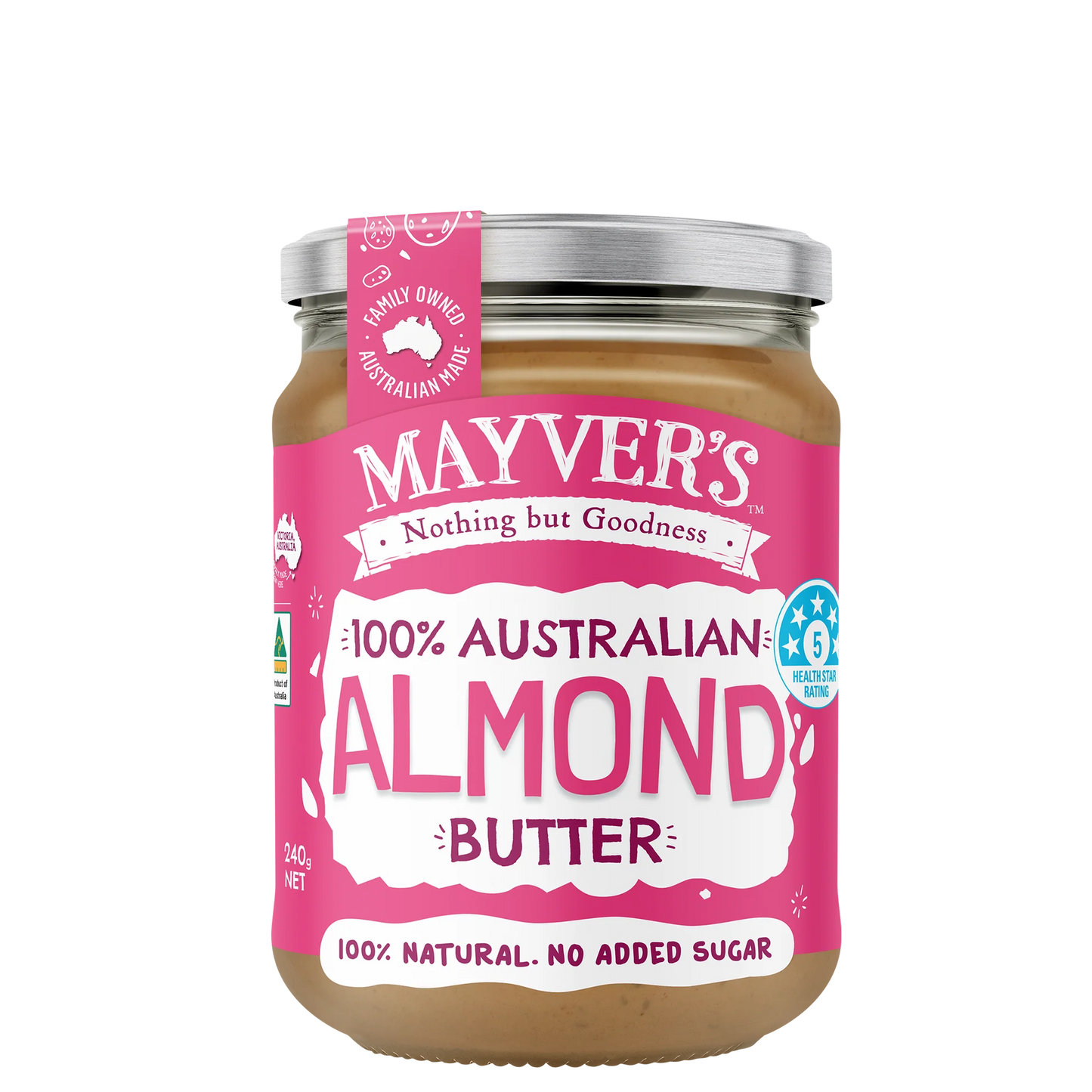 Mayver's - Almond Butter 240g
