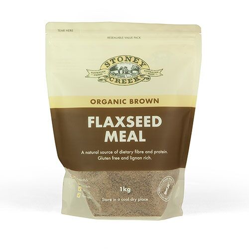 Stoney Creek - Flaxseed Meal Organic Brown 1kg