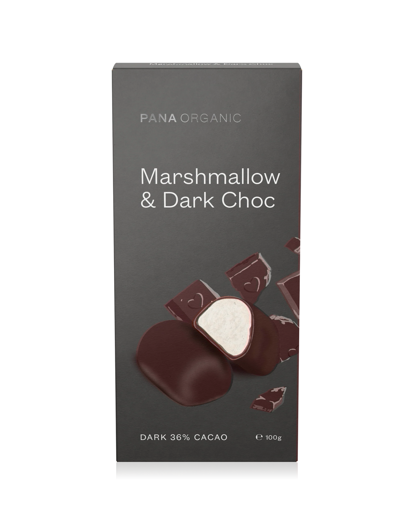 Pana Organic - Coated Marshmallow Dark 100g
