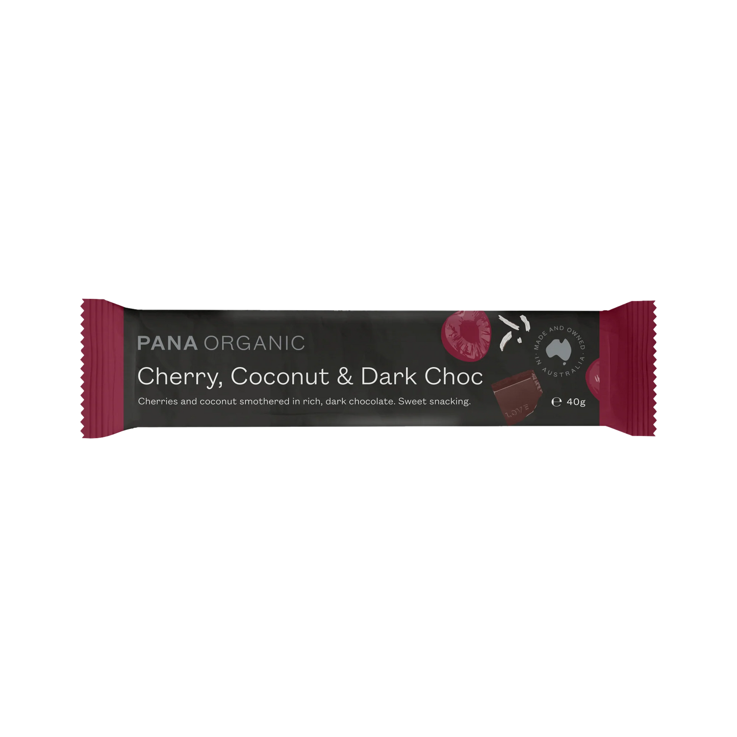 Pana - Cherry Coconut Darkchocbar 40g