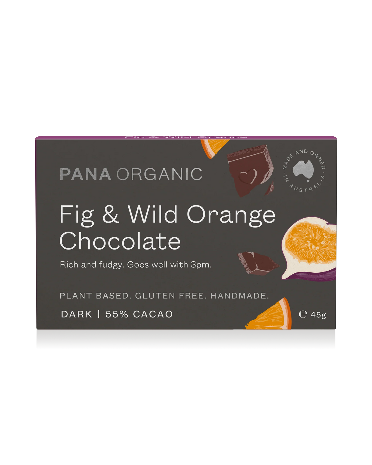 Pana - Raw Chocolate Fig And Wild Orange 45g