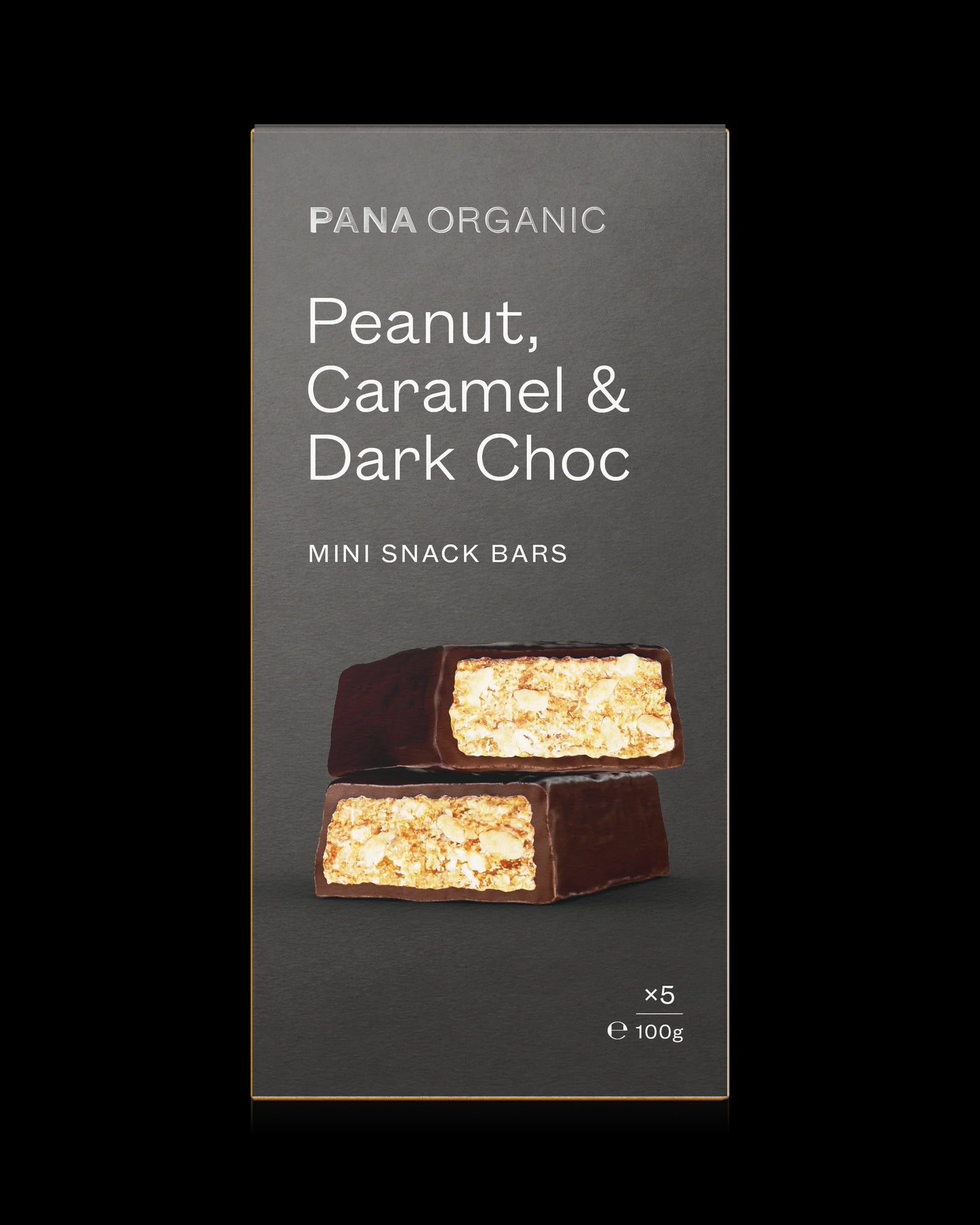Pana Organic - Multi-pack Snack Bars Dark Choc, Peanut & Caramel 5pk 100g
