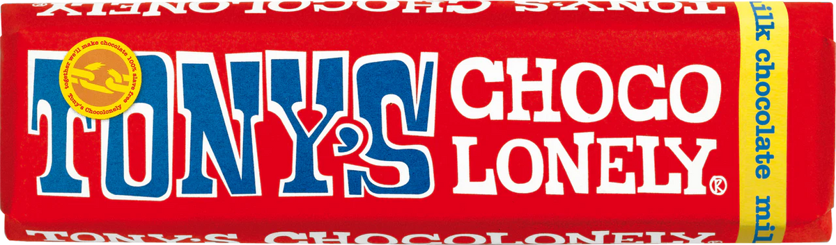 Tony's Chocolonely - Choco Lonely Milk Choc 50g