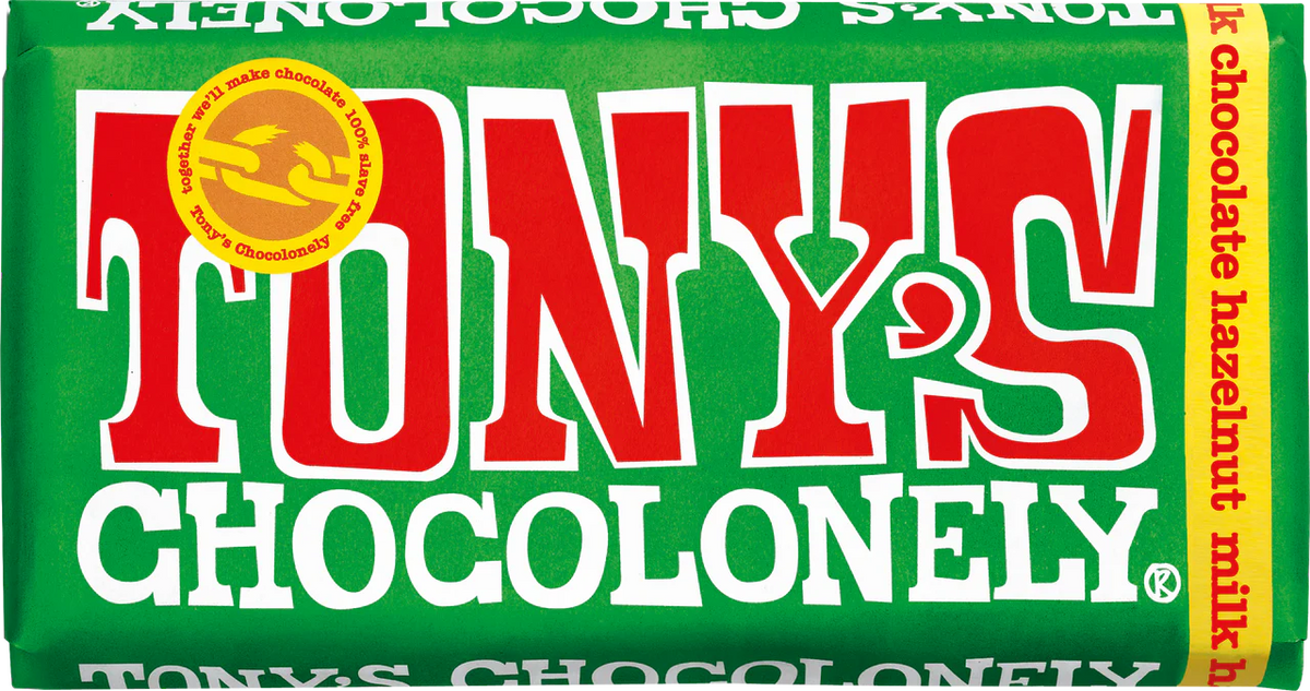 Tony's Chocolonely - Milk Hazelnut Chocolate 180g
