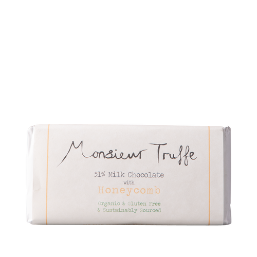 Monsieur Truffe - Milk 51% Honeycomb Chocolate 100g
