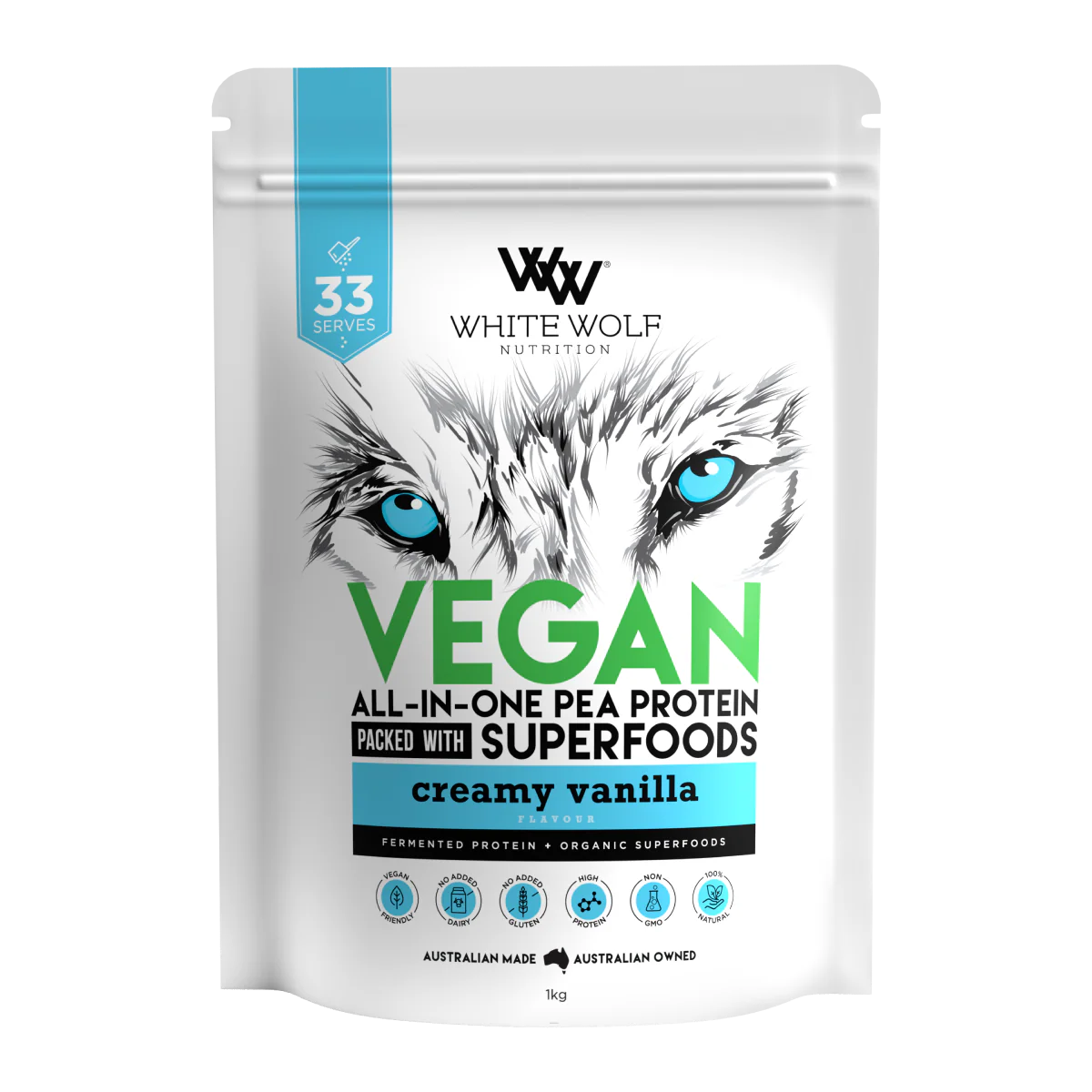 White Wolf - Whey Prot Vanilla 990g