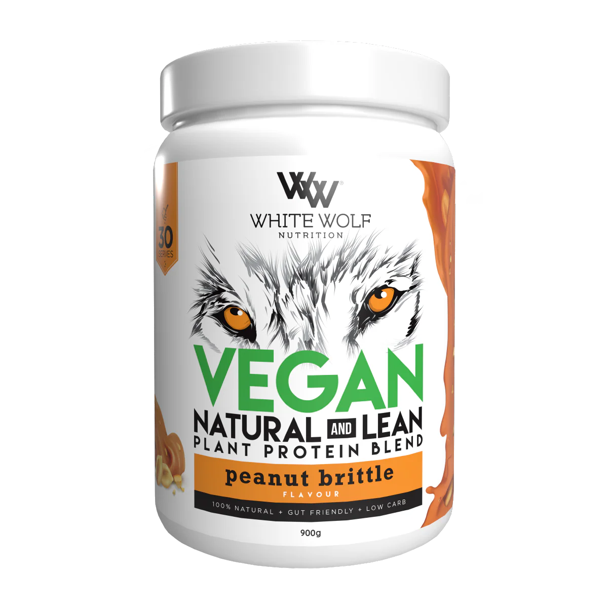 White Wolf - Natural Lean Protein Peanut 900g