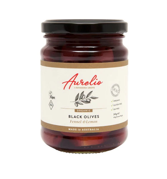 Aurelio - Black Olives Fennel 240g