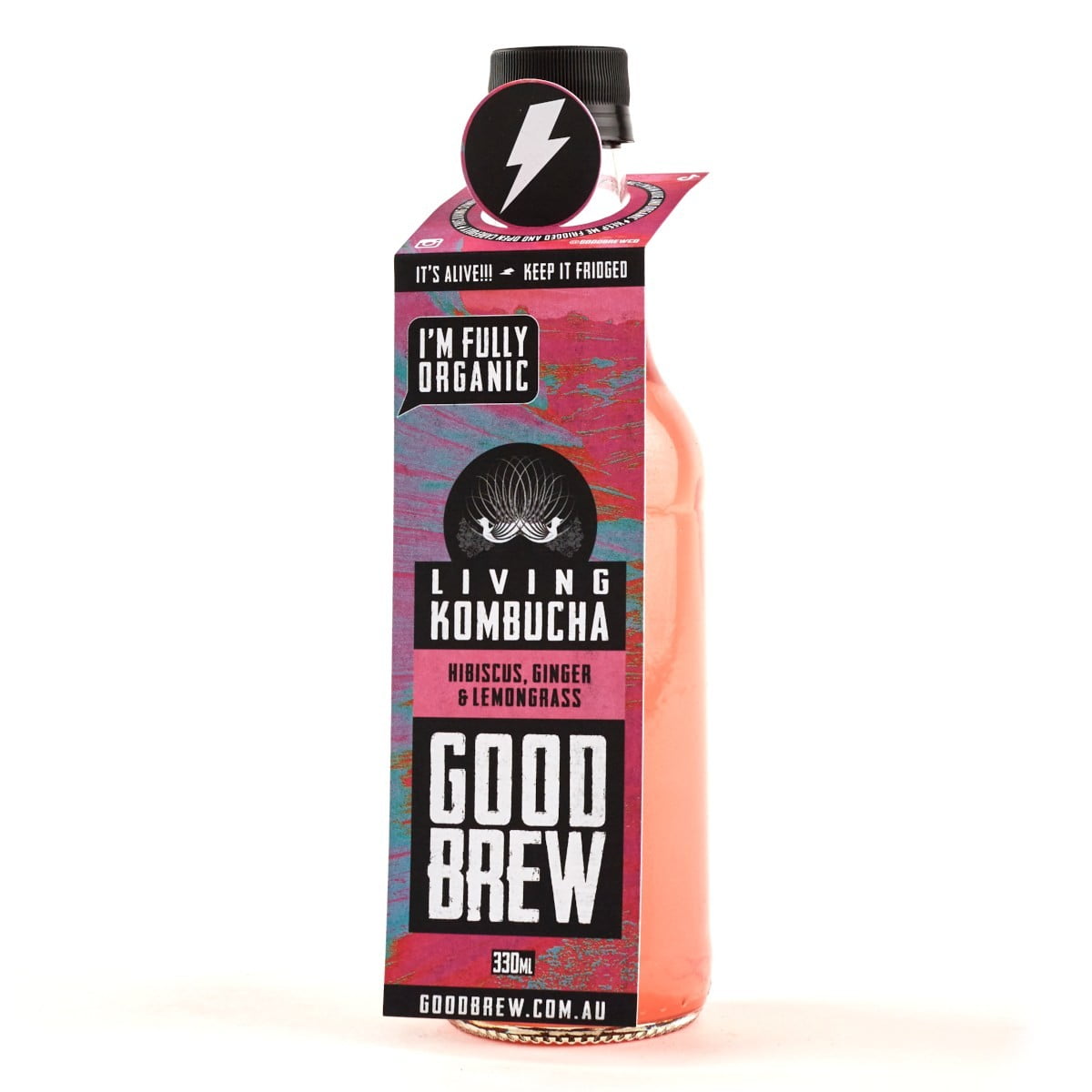 Good Brew - Kombucha Hibiscus Ginger Lemongrass 330ml