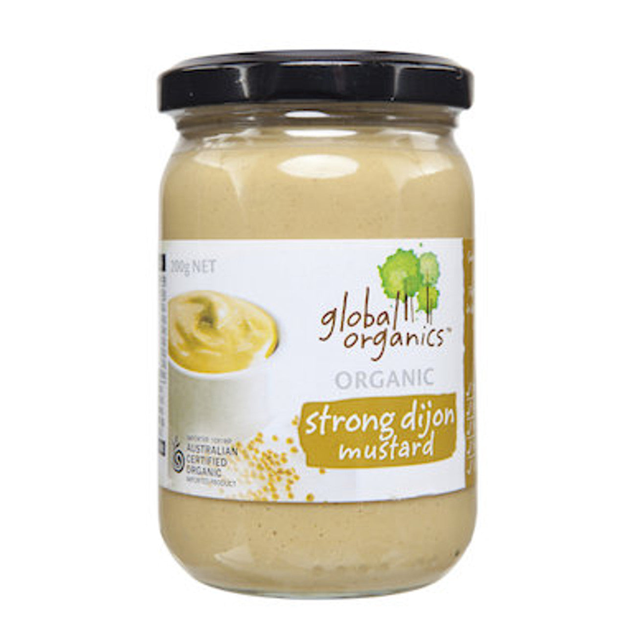 Global Organics - Strong Dijon Mustard 200g