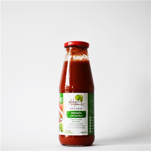 Global Organics - Passata With Basil 680g