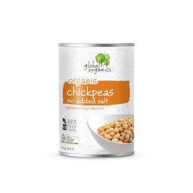 Global Organics - Chick Peas No Salt 400g
