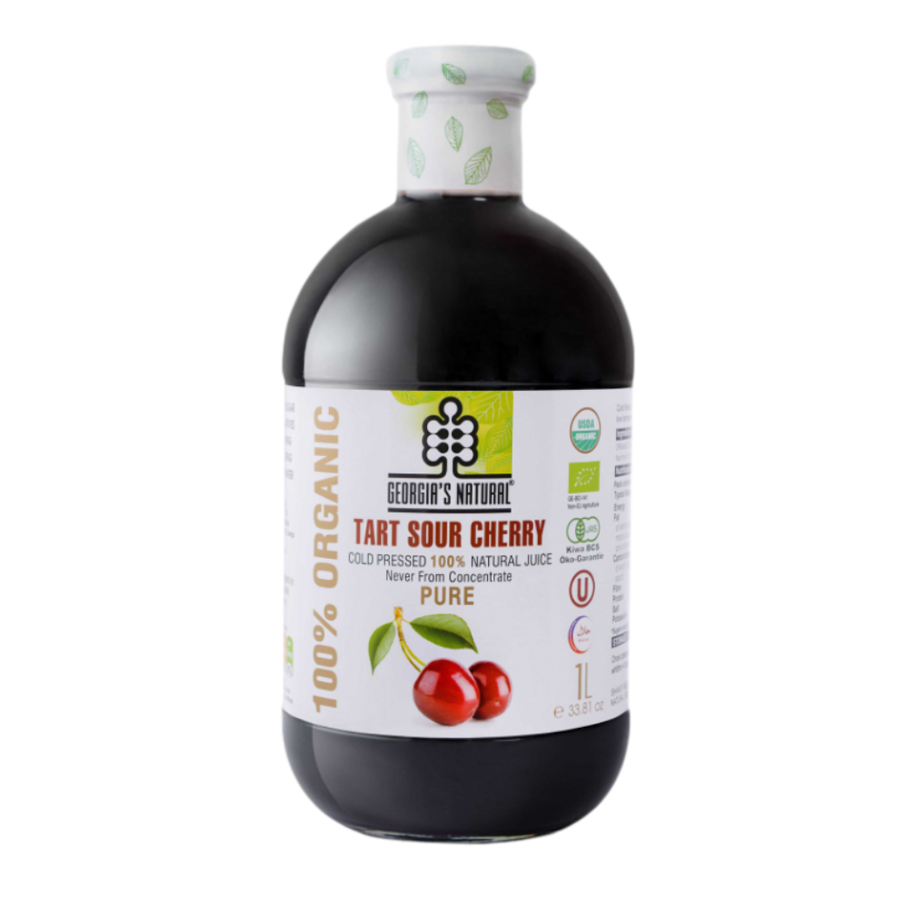 Georgia's Natural - Organic Tart Sour Cherry Juice 1lt