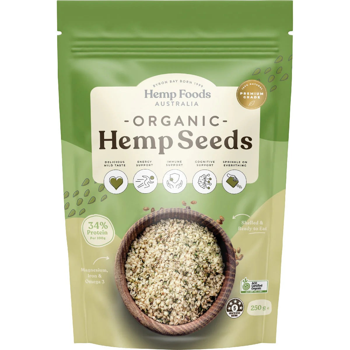 Hemp Foods Australia - Organic Hemp Seeds 250g