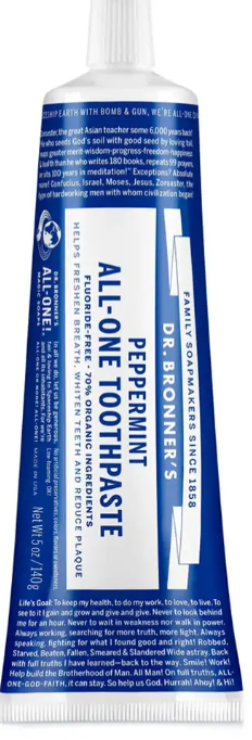 Dr Bronner's - Toothpaste Peppermint 140g