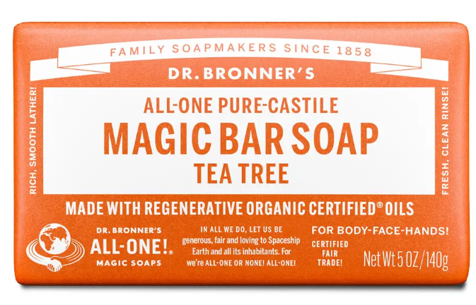Dr Bronner's - Tea Tree Soap Bar 140g