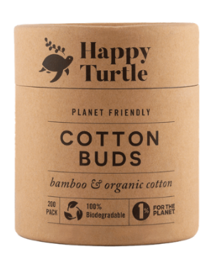Happy Turtle - Cotton Bud Tub Round 200pk