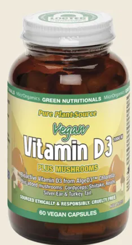 Green Nutritionals - Vitamin D3 1000IU 60 Caps
