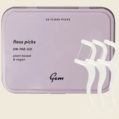 Gem - Floss Picks Tin 30 Pack