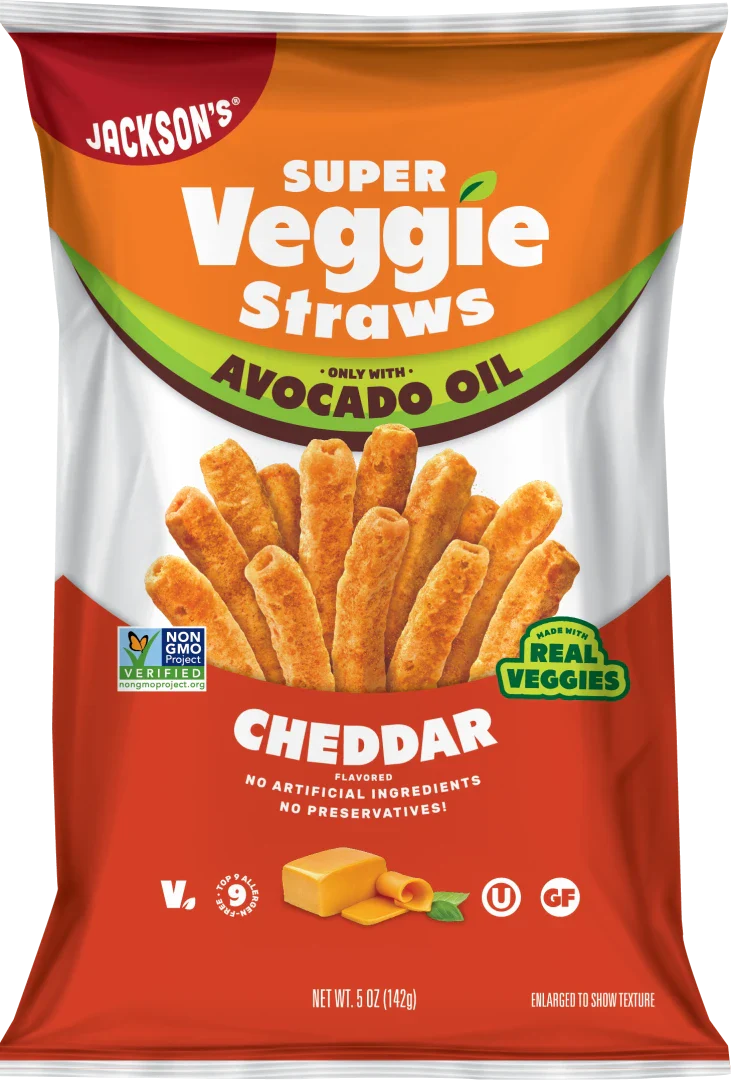 Jacksons - Cheddar Veggie Straws Avocado Oil 142g