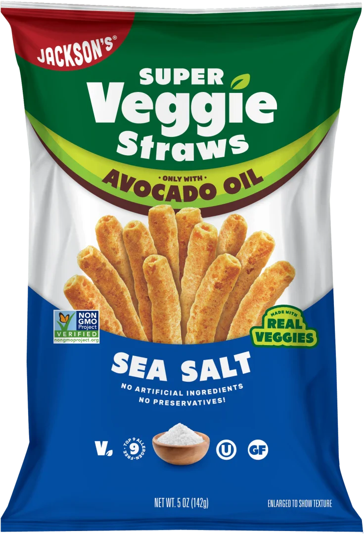 Jacksons - Sea Salt Veggie Straws Avocado Oil 142g