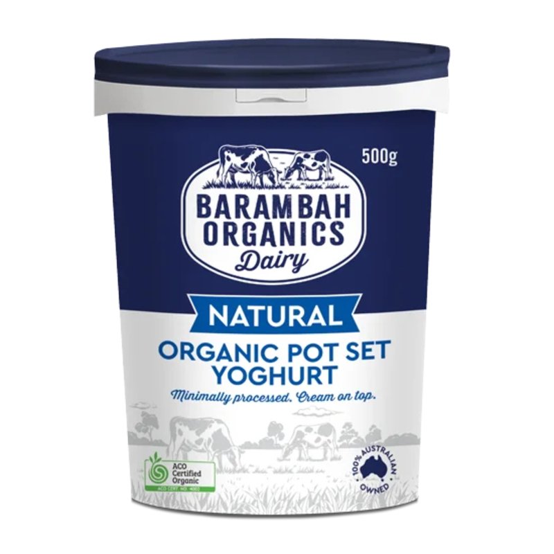 Barambah Organics - Yoghurt Natural Pot Set 500g