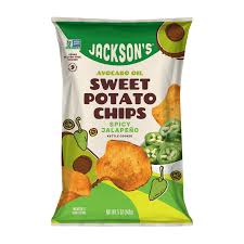 Jacksons - Sweet Potato Chips Jalopeno 142g