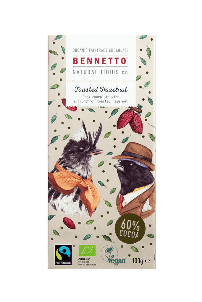 Bennetto - Toasted Hazelnut Chocolate 80g
