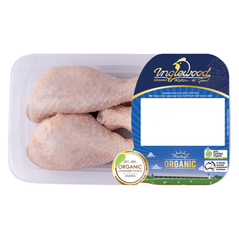 Inglewood Farms - Drumsticks Fresh Organic Chicken 1kg