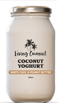 Living Coconut - Yoghurt White Choc & Peanut Butter 500ml